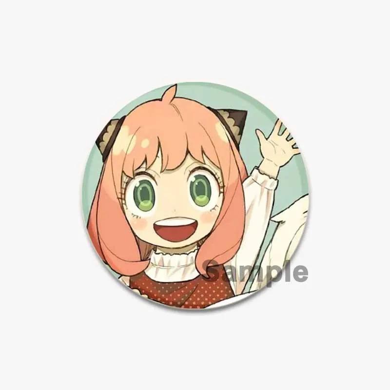 32/44/58mm SPY × FAMILY Badge Cute Anime Anya Forger/Damian Lapel Pins 58mm Round Brooch for Backpack Clothes Accessories Fan Jewelry Gift