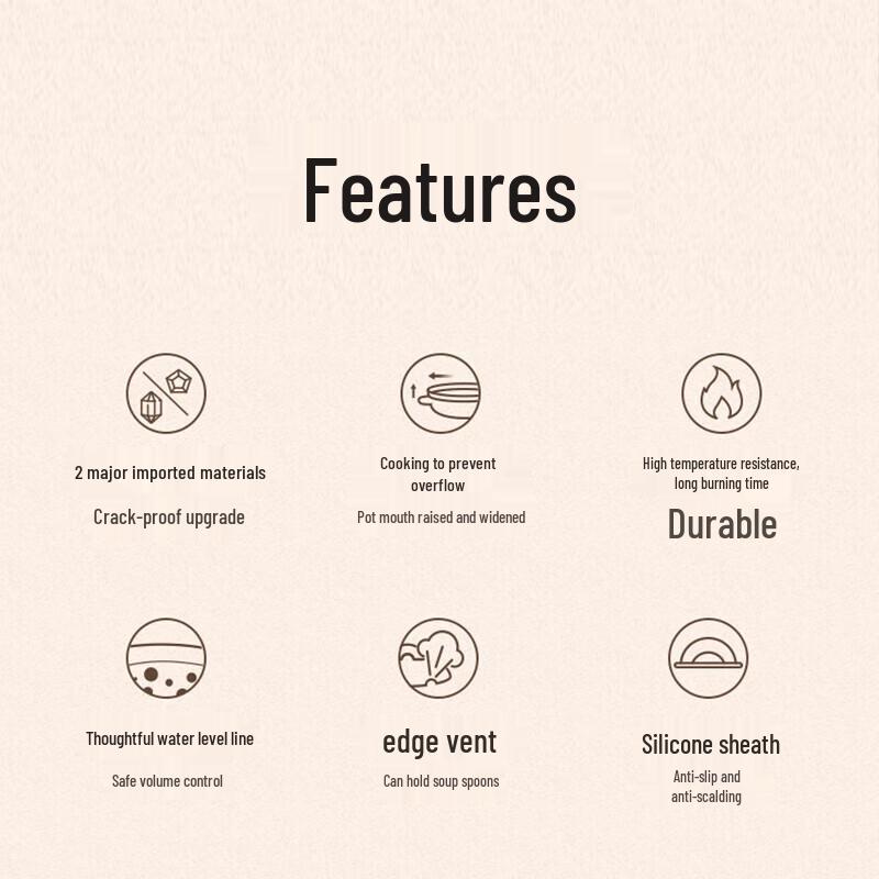 Supor Traditional High-Temperature Ceramic Stew Pot 3.5L