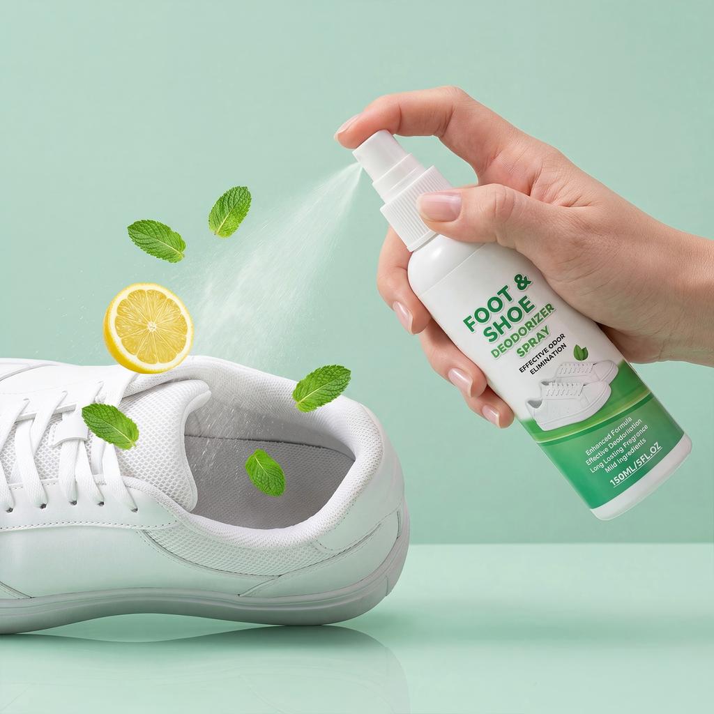 Spray do Stóp i Butów Neutralizujący Zapachy Mgiełka do Trampek Butów i na Siłownię Długotrwały Zapach Spray do Stóp