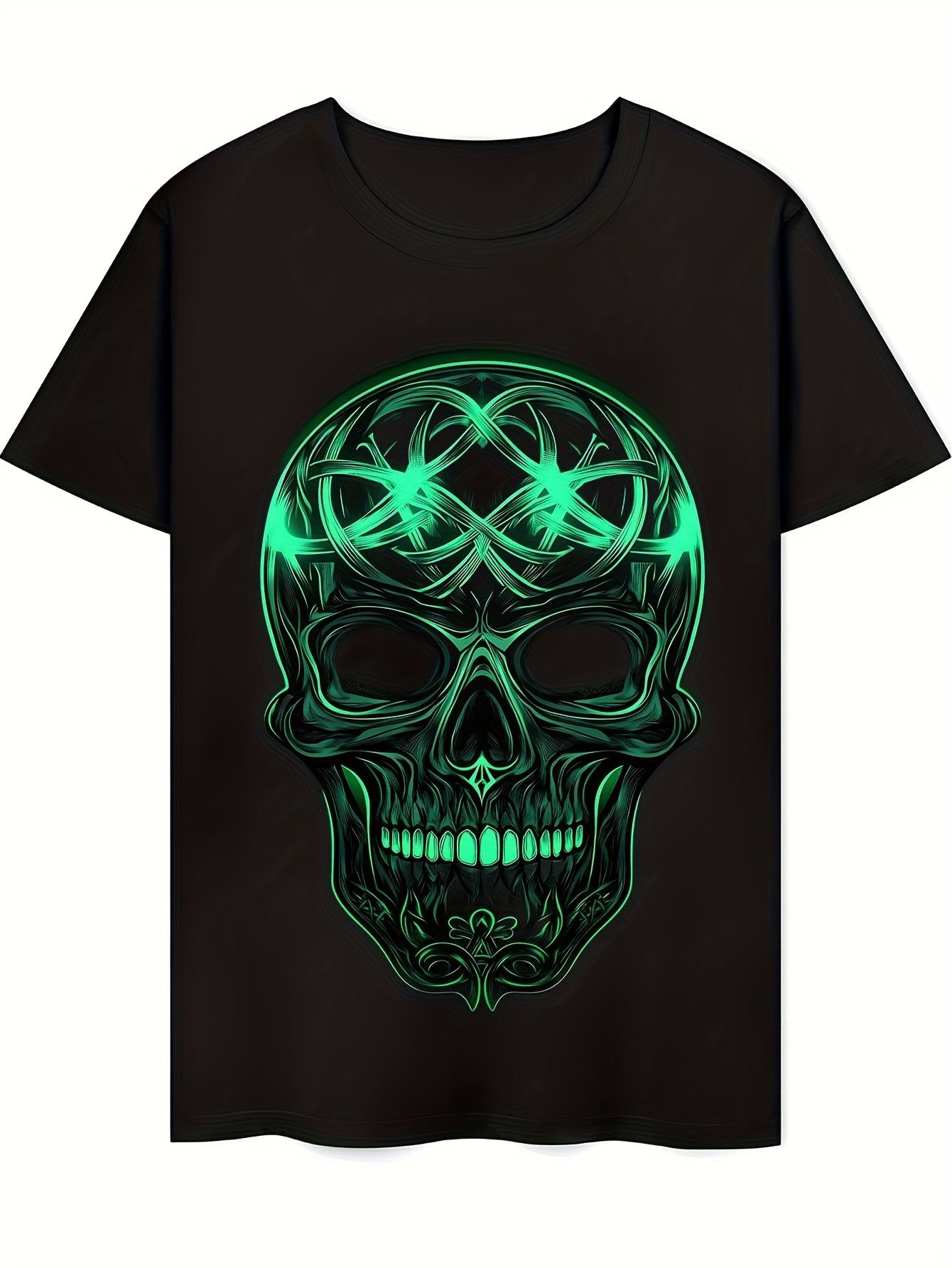 T-Shirt y2k Glow Black/Green 2XL