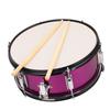 14x5.5 Inch Snare Drum Stainless Steel Snare Percussion Instrument with Drumsticks Tuner Shoulder Strap Rose Red