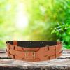 Durable Medieval Knight Belt Costume Wrap Around with Prong Buckle Adjustable PU Leather Waist
