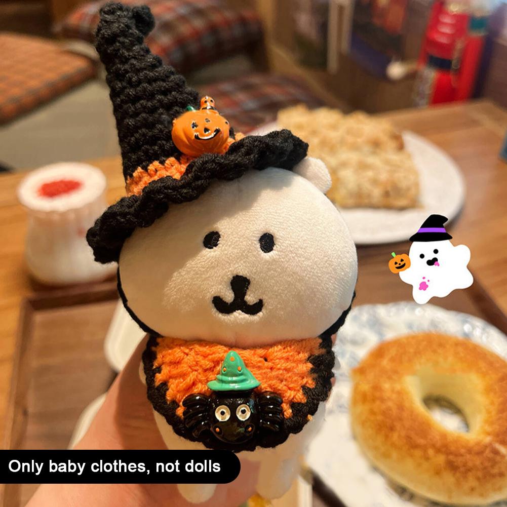 For 13cm Joke Bear Doll Clothes Fashion Clothes Hat Doll Clothes Color Match Triangular Scarf Dolls Accessories Cute Decoration Little Clothes