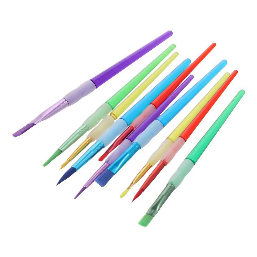 

Multicolored Flat Paint Brushes 10 Different Types Paint Brush Set Pointed Paint Brushes Art Class