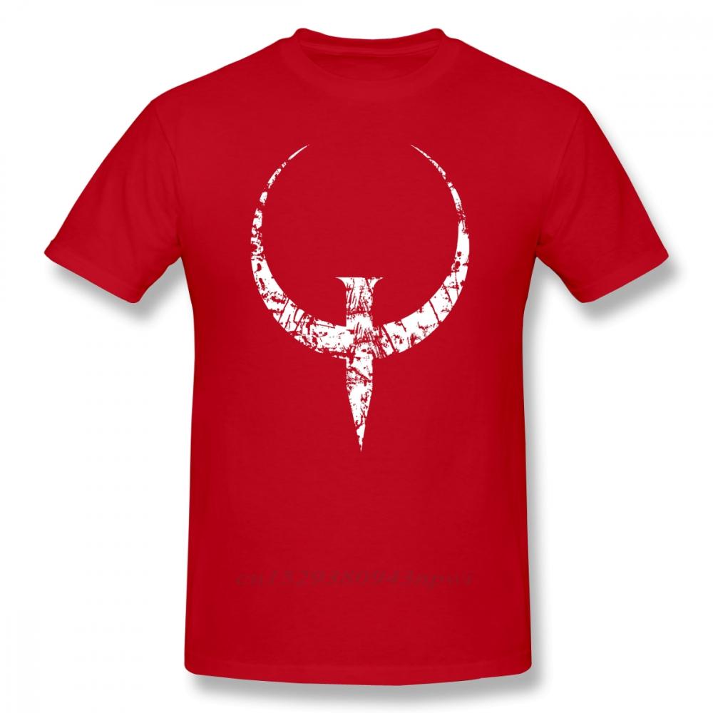 Quake T Shirt Quake White TShirt Graphic 100 Cotton Tee Shirt Men Short Sleeve Classic Cute Tshirt