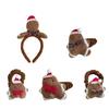 Holiday Themed Christmas Hair Decorations Practical Polyester Headband Hairpieces Costume Headwear Suitable For Women