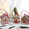Portable Christmas Cookie Bag House Felts Craft Table Ornament Easy DIY Project For Family