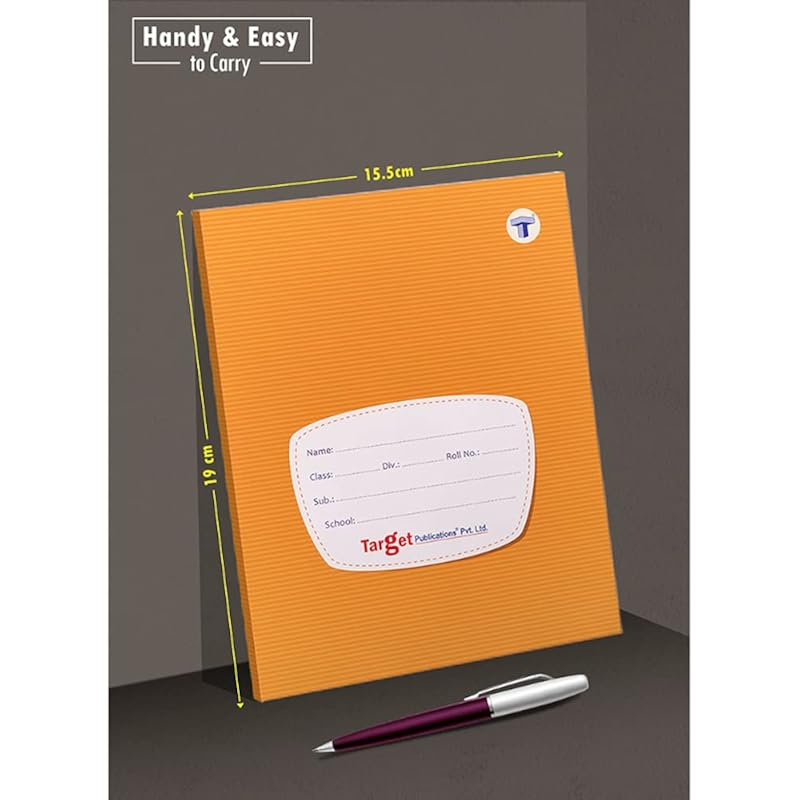 Target Publications Medium Square Maths Note Books For School Kids | 76 Pages 155 X 19 Cm Hard Cover With Label | Maths