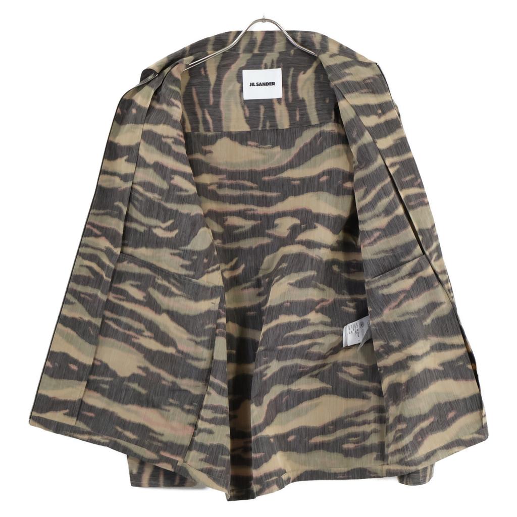 Jil Sander Nylon Twill Zip Shirt Jacket Blouson Jacket 48 CamouflageUsed