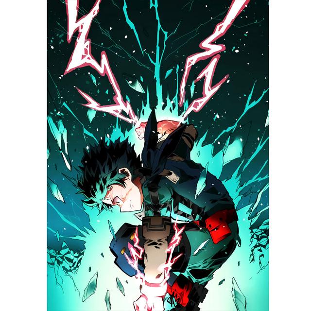 Wall Art Oil Painting Japanese Anime BNHA Deku Manga My Heroes Academy Poster Printing Boys' Bedroom