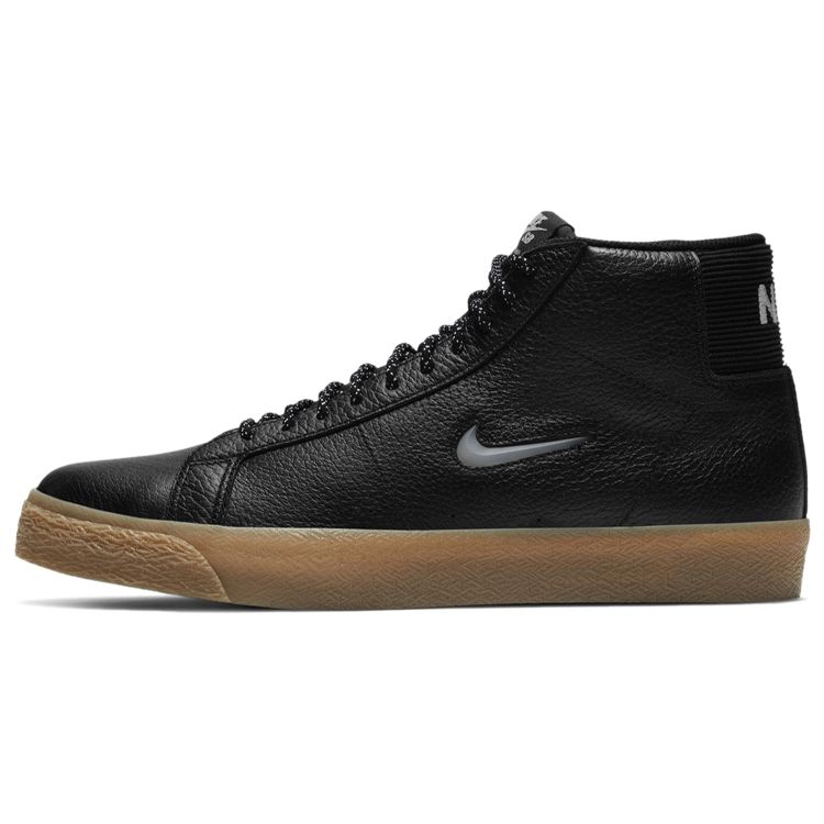 

Nike Zoom Blazer Mid Premium SB Black Gum Jewel Мужские кроссовки Gum-светло-коричневые белые CU5283-001
