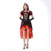 Queen Of Hearts Costume Cosplay Dress Women Halloween Party Role Play Outfit Size M L XL