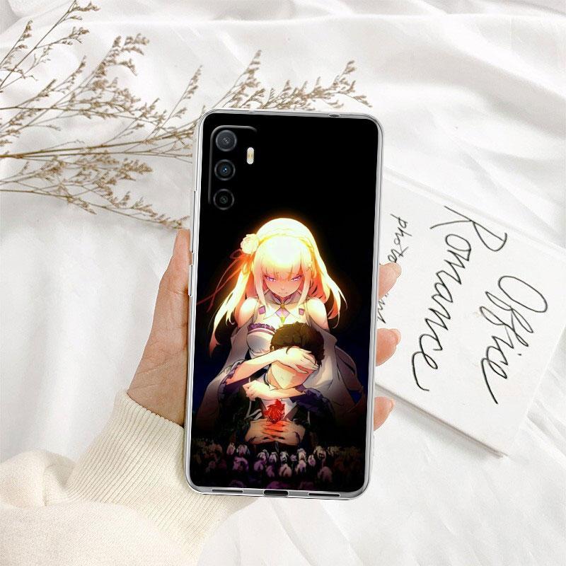 Re Zero Emilia Ram Rem Phone Case for Motorola Moto G10 G20 G30 G31 G32 G34 G35 G41 G42 G50 G51 G52 G55 G60 G60S G62 G71 G72 G75