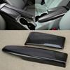 2Pcs Car Center Armrest Box Panel Cover Fit for Benz C W204 E W212 GLK X204 2010 2011 2012 2013 Carbon Fiber Style Black ABS