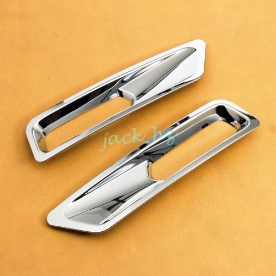 For -2025 Honda Pilot Chrome Rear Bumper Reflector Fog Light Cover Trims