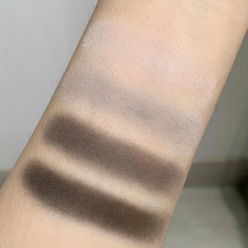 Black Swan Palette di ombretti a 9 colori Smokey Punk Style Grigio chiaro Argento scuro Trucco ombretto perlato e luccicante