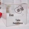 Transparent Acrylic High-Capacity Piggy Bank - No Withdrawal, Online Celebrity Style for Adults and Students.