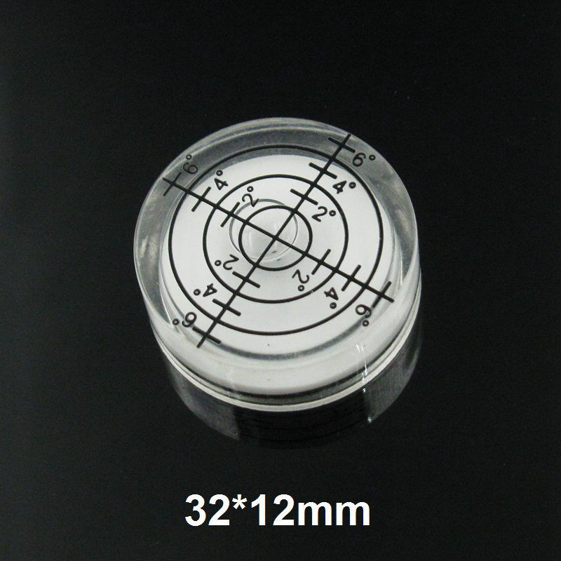 Mini-Wasserwaage, Kunststoff, Bullseye-Wasserwaage, Zubehör für Messgeräte, 32 x 12 mm