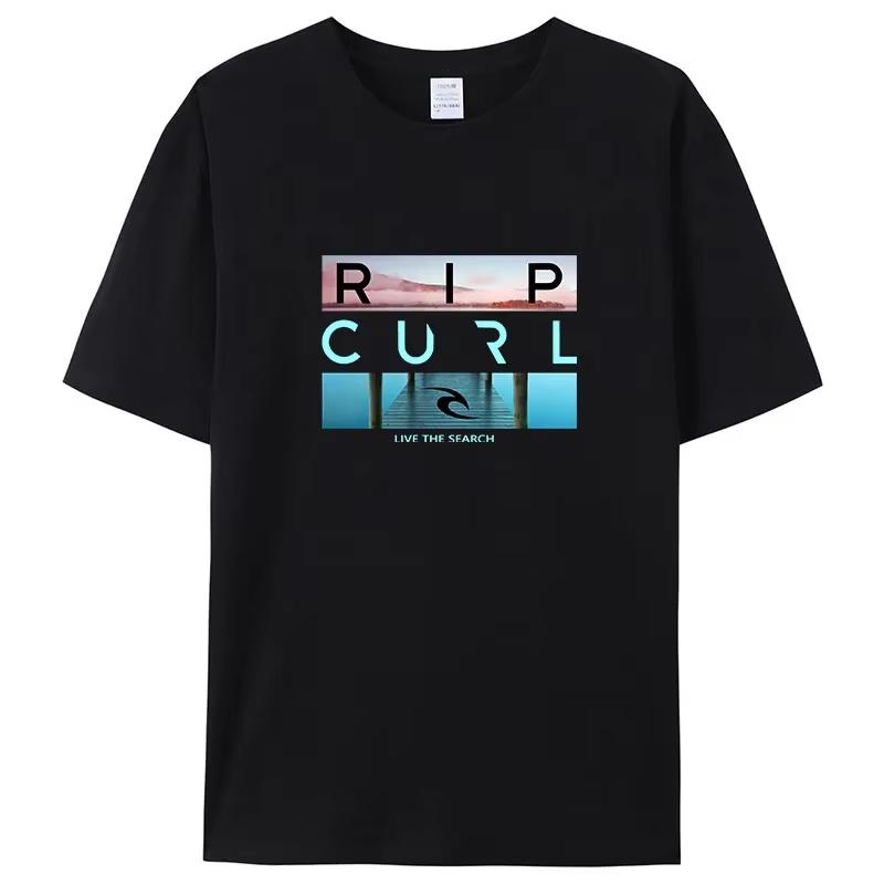 

Selling Rip Live The Search Beauty Curl Logo Men s T-Shirt Summer Amazing Quality 100% Kid Cotton Tshirt Top Tees Women TShirt S