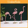 European Style Flamingo Resin Sculpture For Home Office Desk Decoration