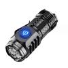 Portable Mini LED Flashlight Powerful 3*Wick Small Pocket Torch Rechargeable Strong Light Lantern Super Bright Cap Clip Lamp