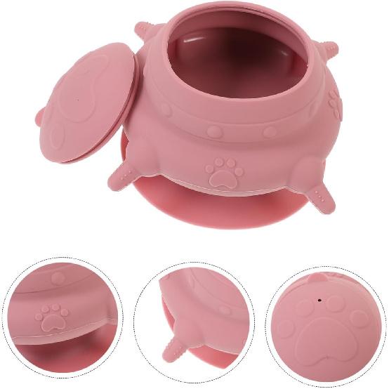 Silicone Puppy Milk Feeder Bowl with Teats for Nursing Puppies and Kittens Slow Feeder Dog Bowl Pet Feeding Station for Puppies and Pets