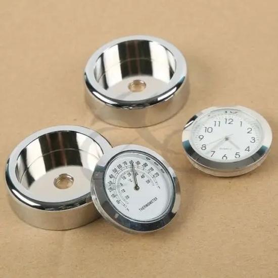 Motorrad-Windschutzscheiben-Temperatur-Wählrad-Uhr für Harley Honda Suzuki Yamaha Kawasaki