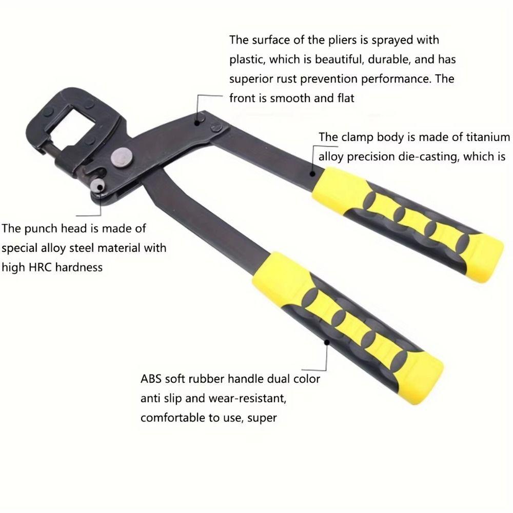 Professional Keel Pliers Zinc Zinc Alloy Steel Punching Pliers Special Tool Rivet-free Pliers  Drilling