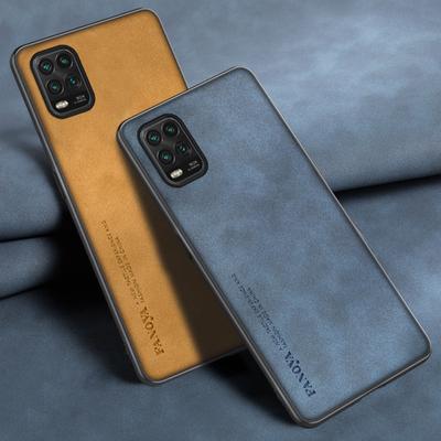 Xiaomi Mi 10 Lite 5G Kılıfı Lüks PU Deri Telefon Kılıfı Xiaomi 10 Lite Mi10 Lite için Arka Kapak Silikon Mat Koruma