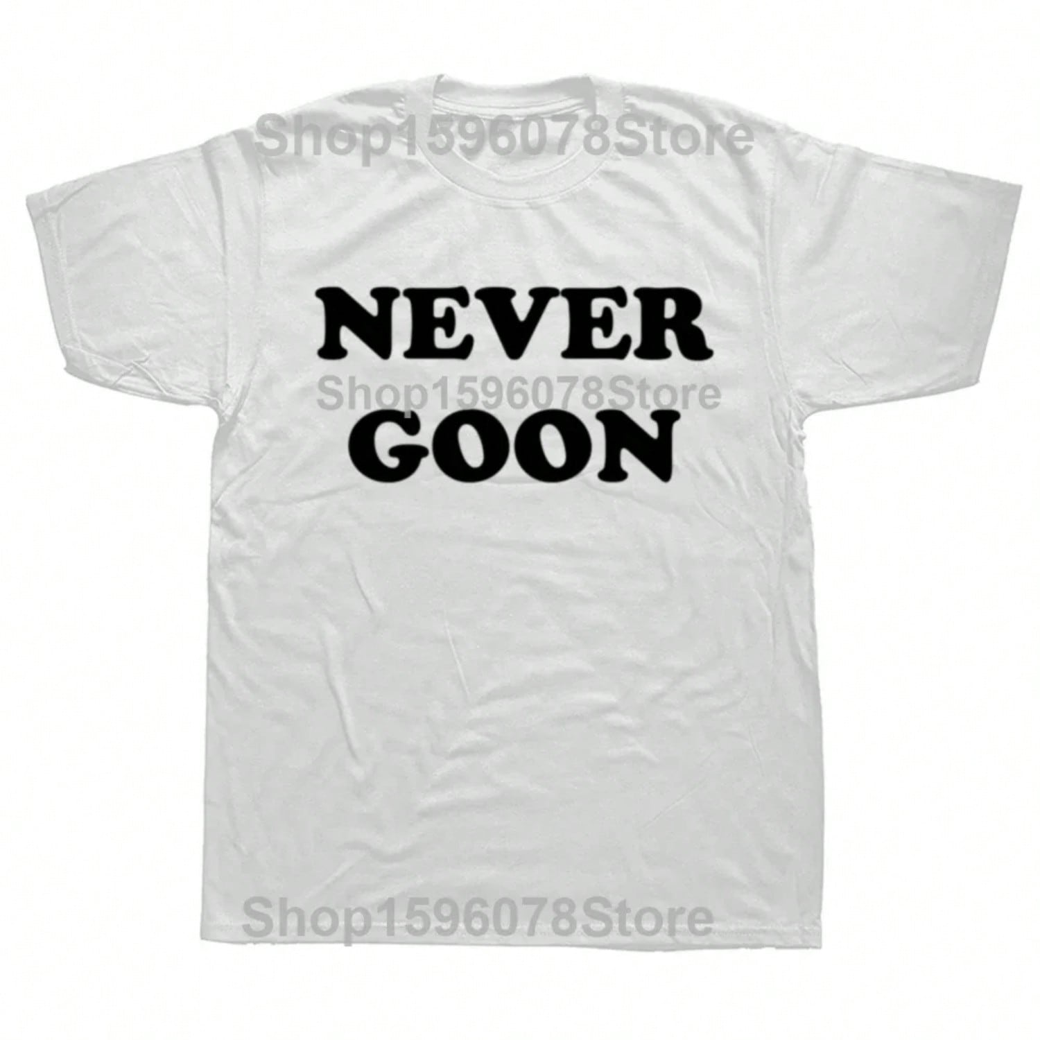 Never Goon Funny Gym Meme Y2k T Shirts unisex Wounisex Pure Cotton Funny Humor Streetwear Tee Shirt Short Sleeve Unisex Clothing S разноцветный