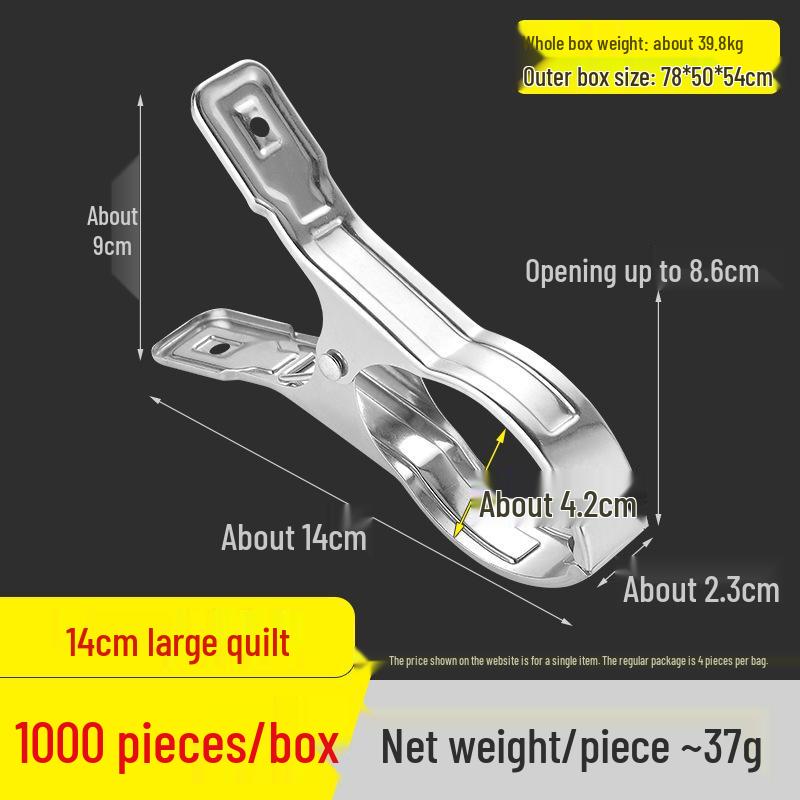 Stainless Steel Sock and Clothes Peg Clips – Windproof Hanger Accessory