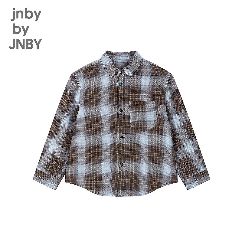 JNBY Boys' Plaid Long-Sleeve Shirt