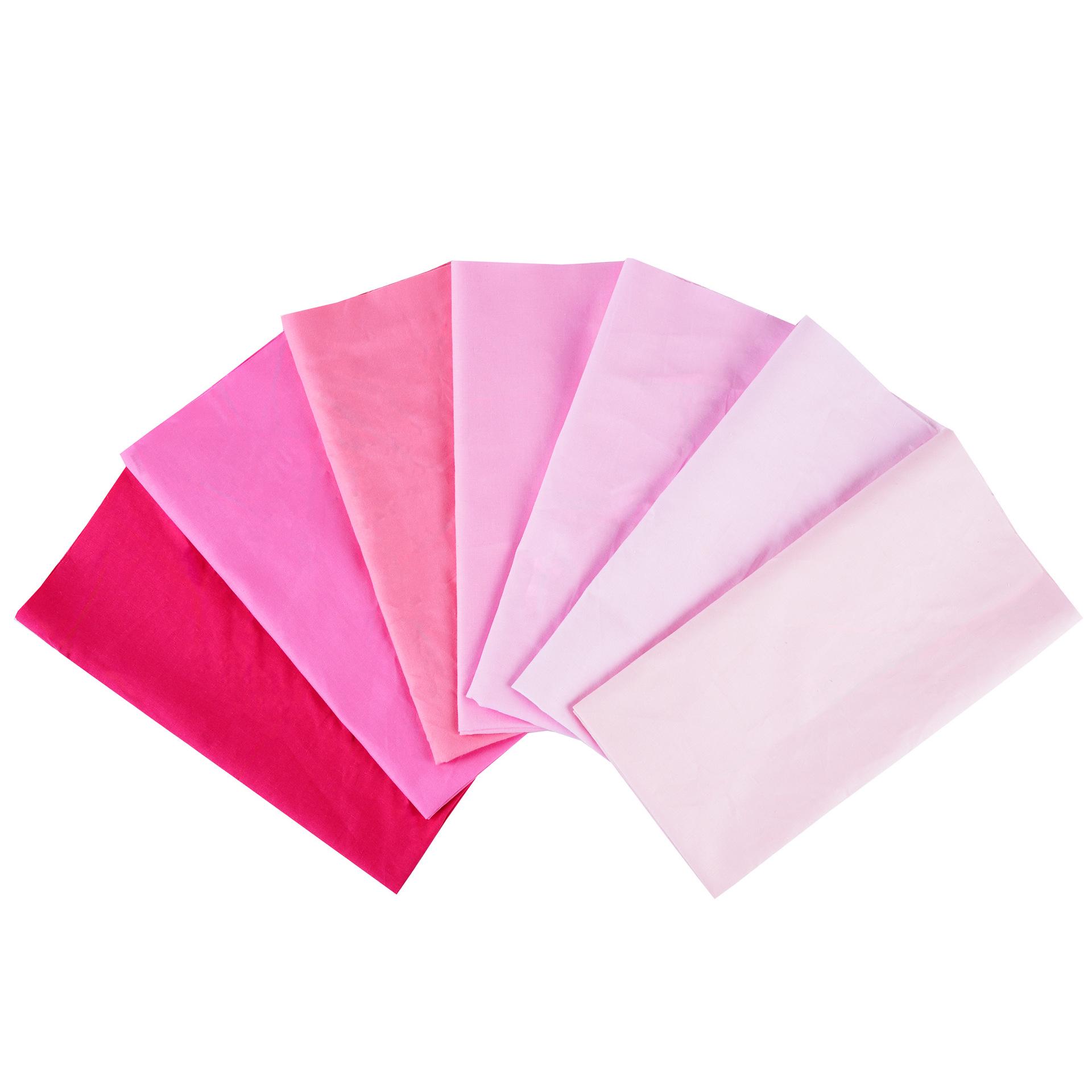 

Комплект из 7-цветной хлопковой ткани для пэчворка ручной работы - однотонные и узорчатые узоры из саржи