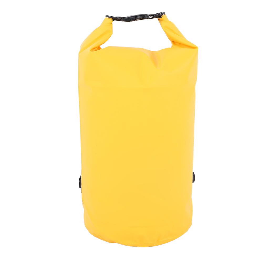 20L Dry Bag Waterproof PVC Mesh Cloth Removable Collapsible Lightweight Yellow for Boating Swimming Kayaking