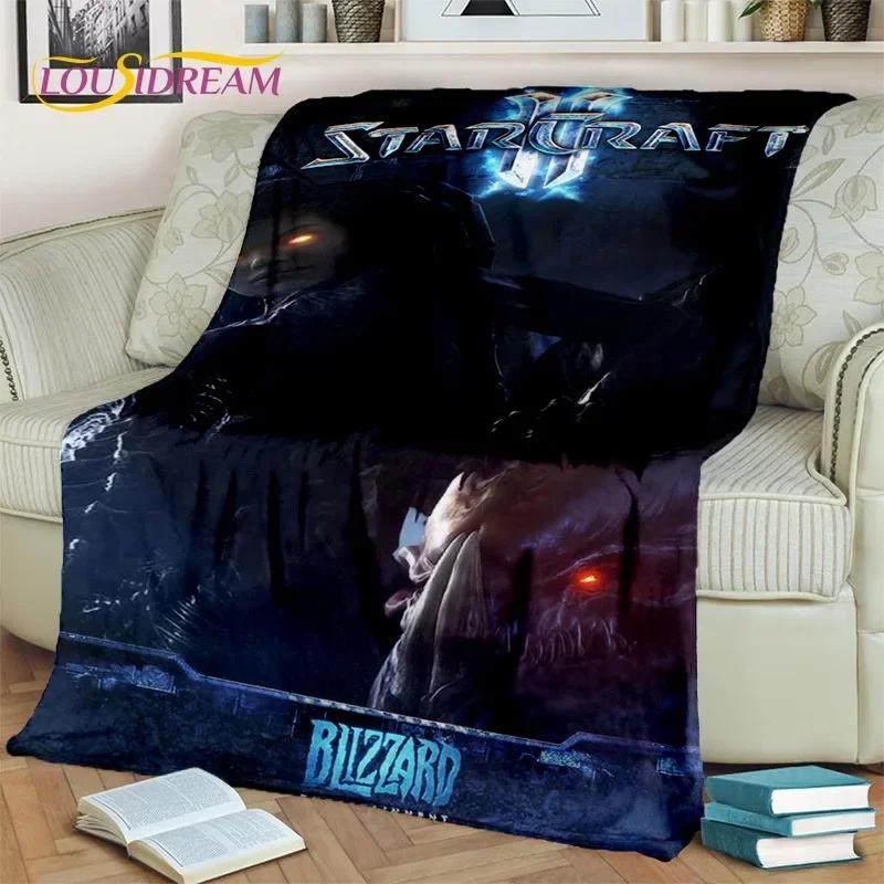 3D StarCraft Classic Game Gamer Blanket,Soft Throw Blanket for Home Bedroom Bed Sofa Picnic Travel Office Rest Cover Blanket Kid