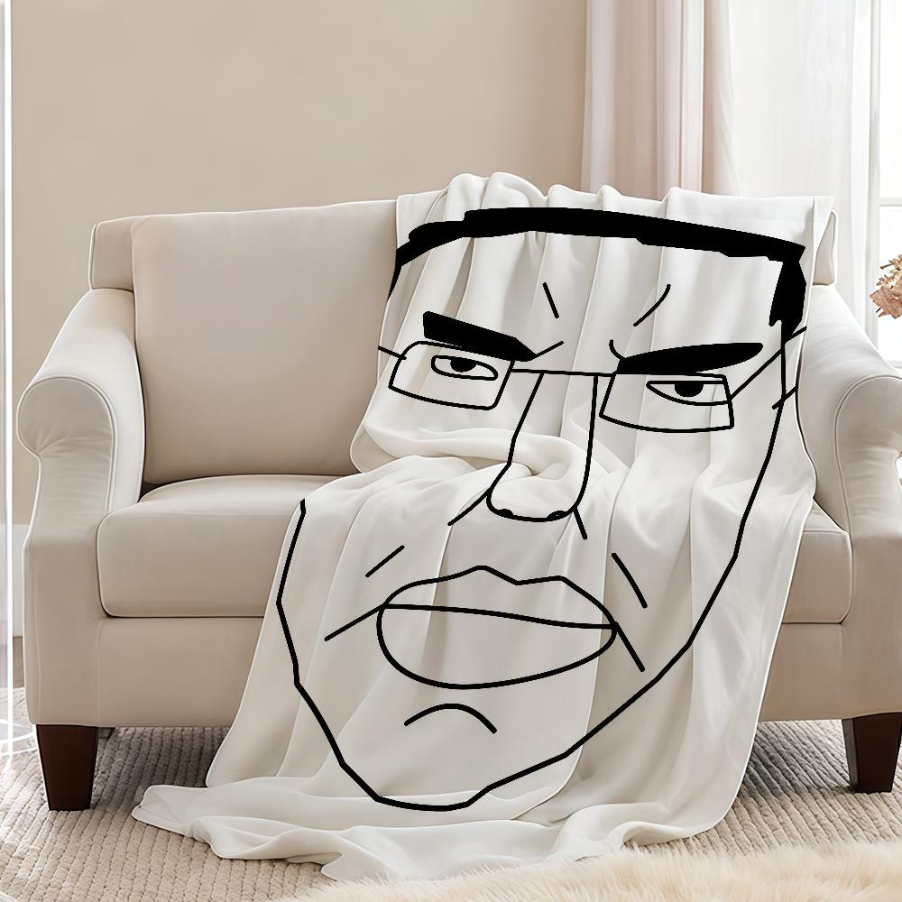 Blanket Throw Super C-Chudjak Cosy Plush Funny Living Room Sofa Couch Childish Birthday P-Poljak Gifts