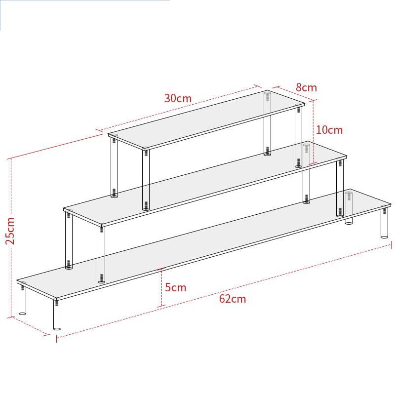 Clear Acrylic Display Riser Stand for Funko POP Figures, Cupcake Cosmetic Perfume Clay Doll Jewelry for Display Stand Organizer