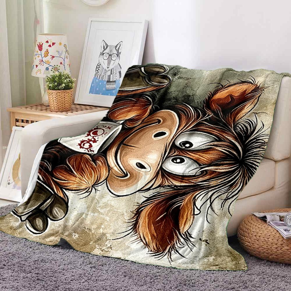 Monkey Mug Flannel Blanket Throw Blanket Soft Warm Sofa Bed Camping home Decor Unique Christmas Gift C9261679