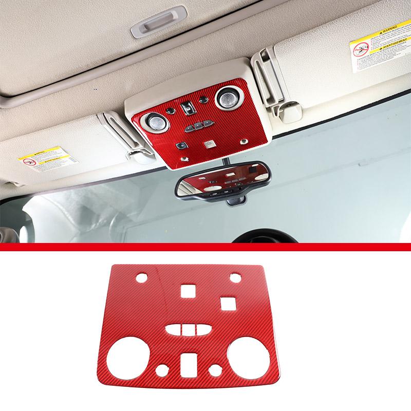 Red Soft Carbon Fiber Door Handle Steering Wheel Gear Shift Trim Cover Stickers Fit For Hummer H2 2003-2007 Interior Accessories