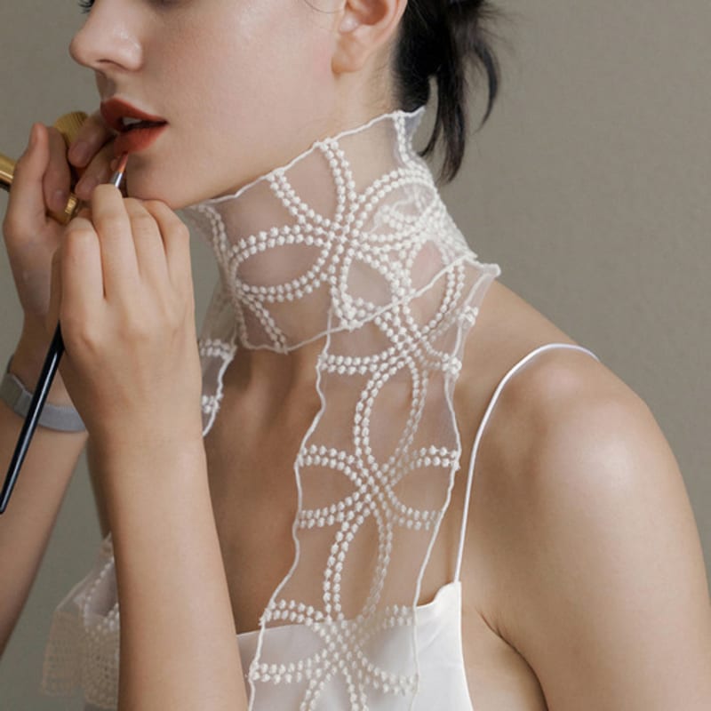 BB'DE SOLI'DE Liebe lace scarf (2color)