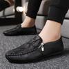 Fashion Men's Casual Shoes Fashion Loafers Moccasins Slip On Man Flats Comfortable Male Driving Leather Shoes Chaussure Homme Cuir