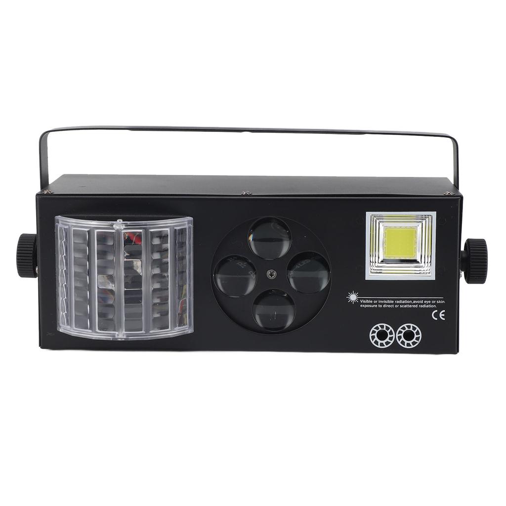 4 IN 1 DJ Lights Sound Activated DMX Control RGBW GOBO Pattern Beam Strobe Party Light for Party Wed