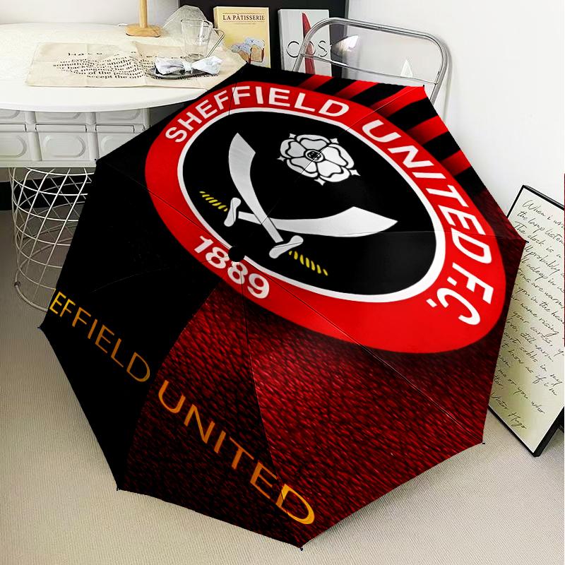 Global Football Club Sheff Umbrella 8-Frame for Travel, Camping, Casual Lightweight Portable Umbrella, Essential for Every Family Holidays Gift