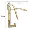 Universal High-Pressure Pneumatic Electric Grease Gun Nozzle with Aluminum-Iron Grip and Accessories