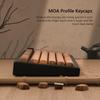 Womier Keycap MOA Profile 131 Key PBT Wood Keycap Set Layout Japanese Layout Keycap for PC Keyboard 61/64/68/98/84/87/96/104/108 (Brown)
