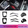 For Toyota Raize A200 - ABS Carbon Fiber Center Control Gear Shift Konb Cover Trim Strip Decoration Accessories