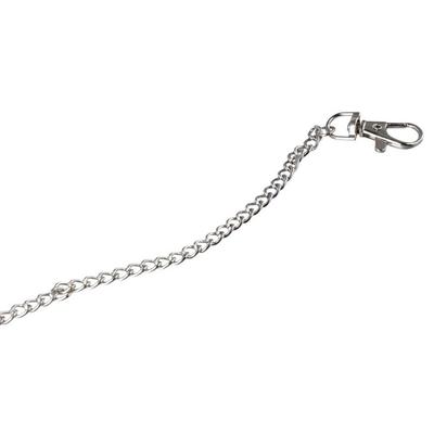 Corrente para carteira, bolsa, corrente de prata para bolso, corrente para calça, corrente para cinto com fecho lagosta e chaveiro para chaves, carteira, jeans, calças