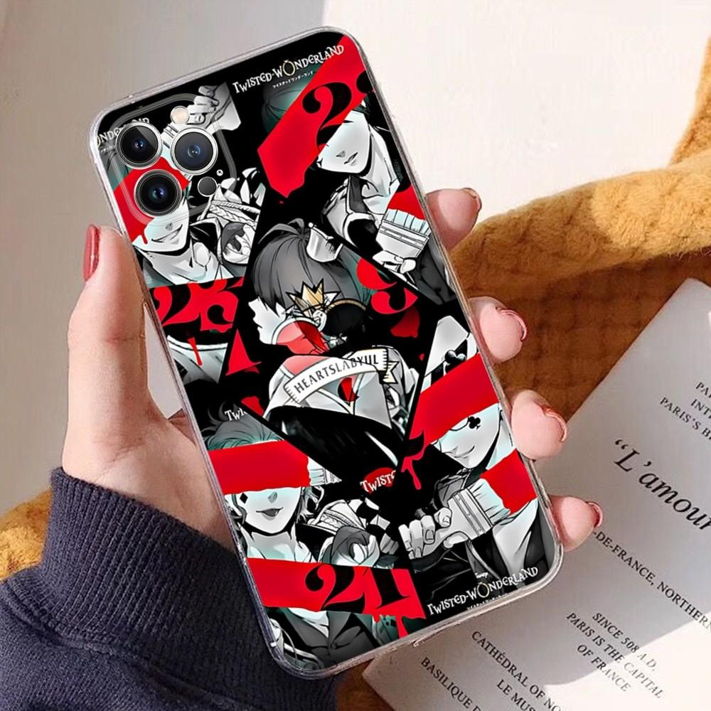 

Popular Anime Game T-Twisted-W-Wonderland Phone Case For IPhone 16 15 14 11 12 13 Mini Pro XS Max Cover 6 7 8 Plus iPhone 12
