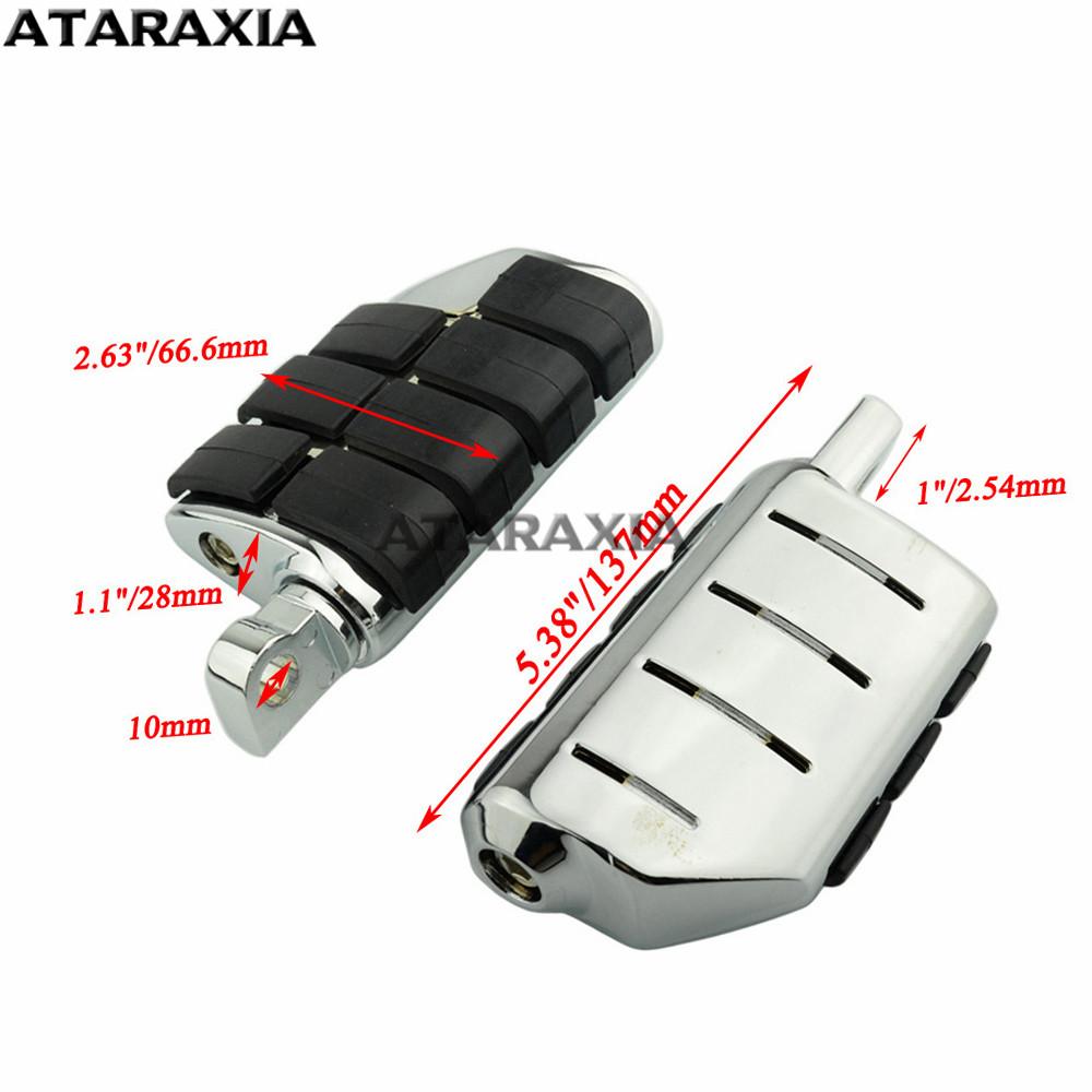 Motorcycle Highway Pegs Clamp Engine Guards Crash Bar Foot Pegs Footrest With Mount For Harley Sportster Dyna Suzuki