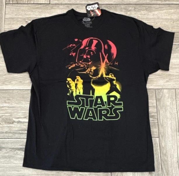 2016 Rasta Star Wars Darth Vader Luke Skywalker T-Shirt Licensed Tee Size XL XL